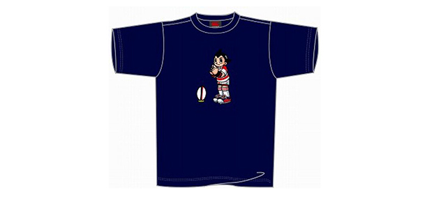 予約】五郎丸選手が鉄腕アトムに！あのポーズで！可愛いＴシャツ: ラグビー日本代表の応援グッズ通販サイト！